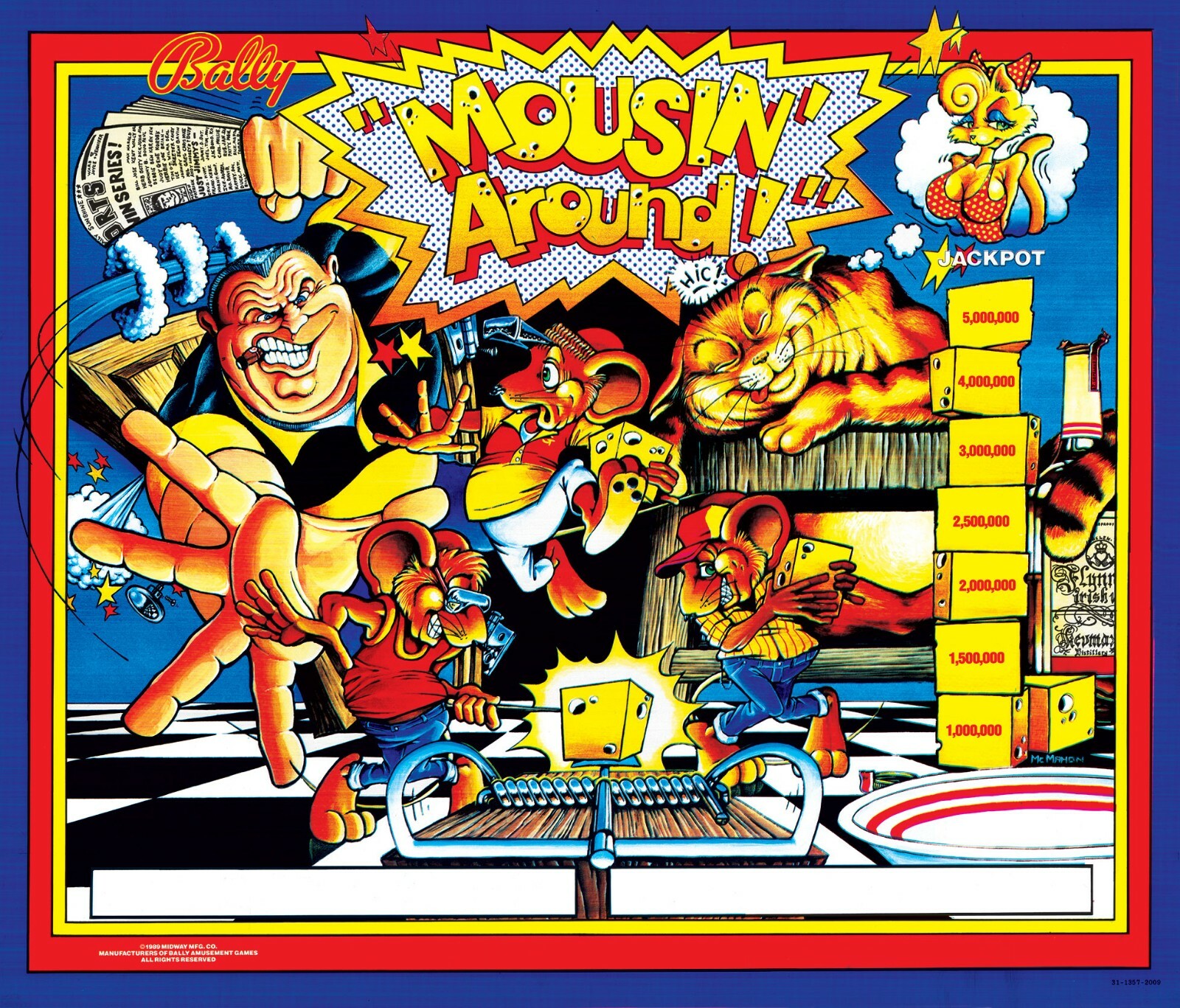 Bally mousin around pinball machine for sale